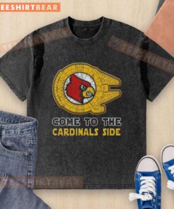 Nice Star Wars Come to the Louisville Cardinals side washed t-shirt featuring vibrant graphics and a comfortable fit.