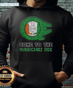 Nice Star Wars Come To The Miami Hurricanes Side Hoodie showcasing vibrant design and team spirit for fans.