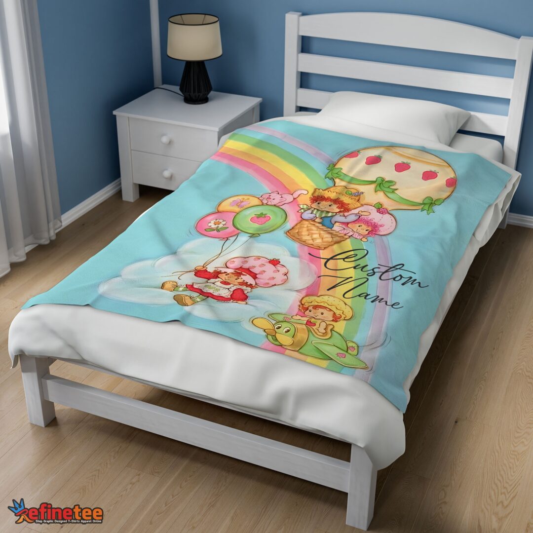 nice-strawberry-shortcake-cartoon-with-friends-blanket-customize-blanket-mk-02-1 Nice Strawberry Shortcake Cartoon With Friends Blanket Customize Blanket - Image 3