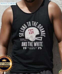 1975 Lonestar Tank Top featuring the Texas A&M Aggie War Hymn design, perfect for Aggies and sports fans.