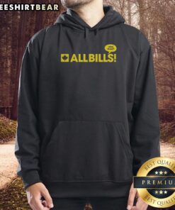 Nice The Eagle hoodie featuring a caricature logo with 'All Bills What Bread' design, perfect for fans and streetwear enthusiasts.