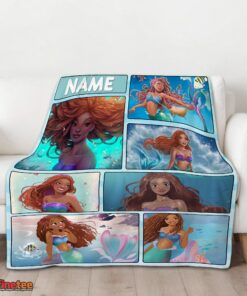 Nice The Little Mermaid Ariel Blanket Fleece Customized Blanket - Image 3