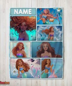 Nice The Little Mermaid Ariel Blanket Fleece Customized Blanket