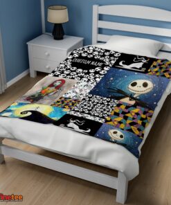 Nice The Nightmare Before Christmas Jack Skellington Sally Zero Halloween Customized Blanket - Image 3