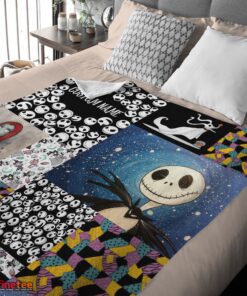 Nice The Nightmare Before Christmas Jack Skellington Sally Zero Halloween Customized Blanket - Image 4