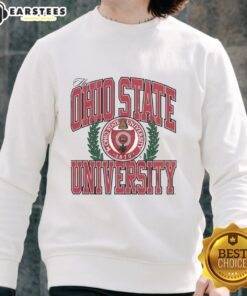 Ohio State University logo sweatshirt in a stylish design, perfect for fans and students of OSU.