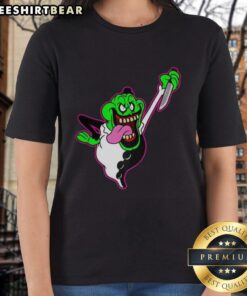 Nice The Real Clownbusters Slimer Ghostbusters Parody Halloween Ladies Tee featuring a fun Slimer graphic design.
