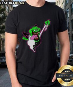 Nice The Real Clownbusters Slimer Ghostbusters Parody Halloween T-Shirt featuring a playful ghost design, perfect for Halloween.