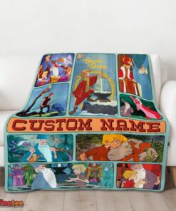 Nice The Sword In The Stone Magical Journey Collage Blanket Fleece Customized Blanket - Image 3