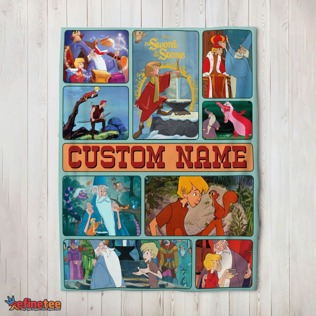nice-the-sword-in-the-stone-magical-journey-collage-blanket-fleece-customized-blanket-mk-02-1 Nice The Sword In The Stone Magical Journey Collage Blanket Fleece Customized Blanket