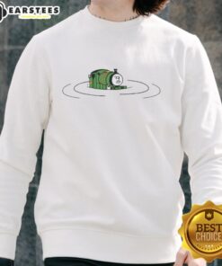 Nice Thomas and Friends Percy's Plunge sweatshirt featuring colorful character graphics for kids' casual wear.