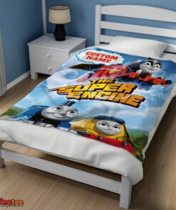 Nice Thomas & Friends The Super Engine Poster Blanket Fleece Customized Blanket - Image 3