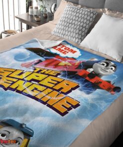 Nice Thomas & Friends The Super Engine Poster Blanket Fleece Customized Blanket - Image 4