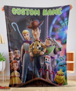 Nice Toy Story 4 Poster Blanket Fleece Customized Blanket