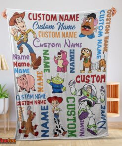 Nice Disney Toy Story Cartoon Characters Blanket Fleece Customized Blanket