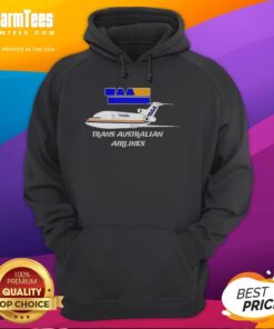 Nice Trans Australian Airlines logo on a stylish hoodie with a plane design, perfect for aviation enthusiasts.
