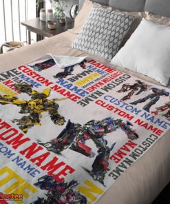 Nice Transformers Optimus Prime & Bumblebee Blanket Fleece Customized Blanket - Image 4