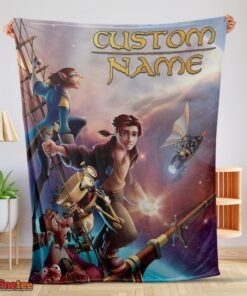 Nice Treasure Planet Movie Poster Blanket Fleece Customized Blanket