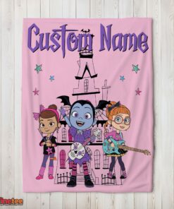 Nice Vampirina With Poppy Peepleson & Bridget Drawing Blanket Fleece Customized Blanket