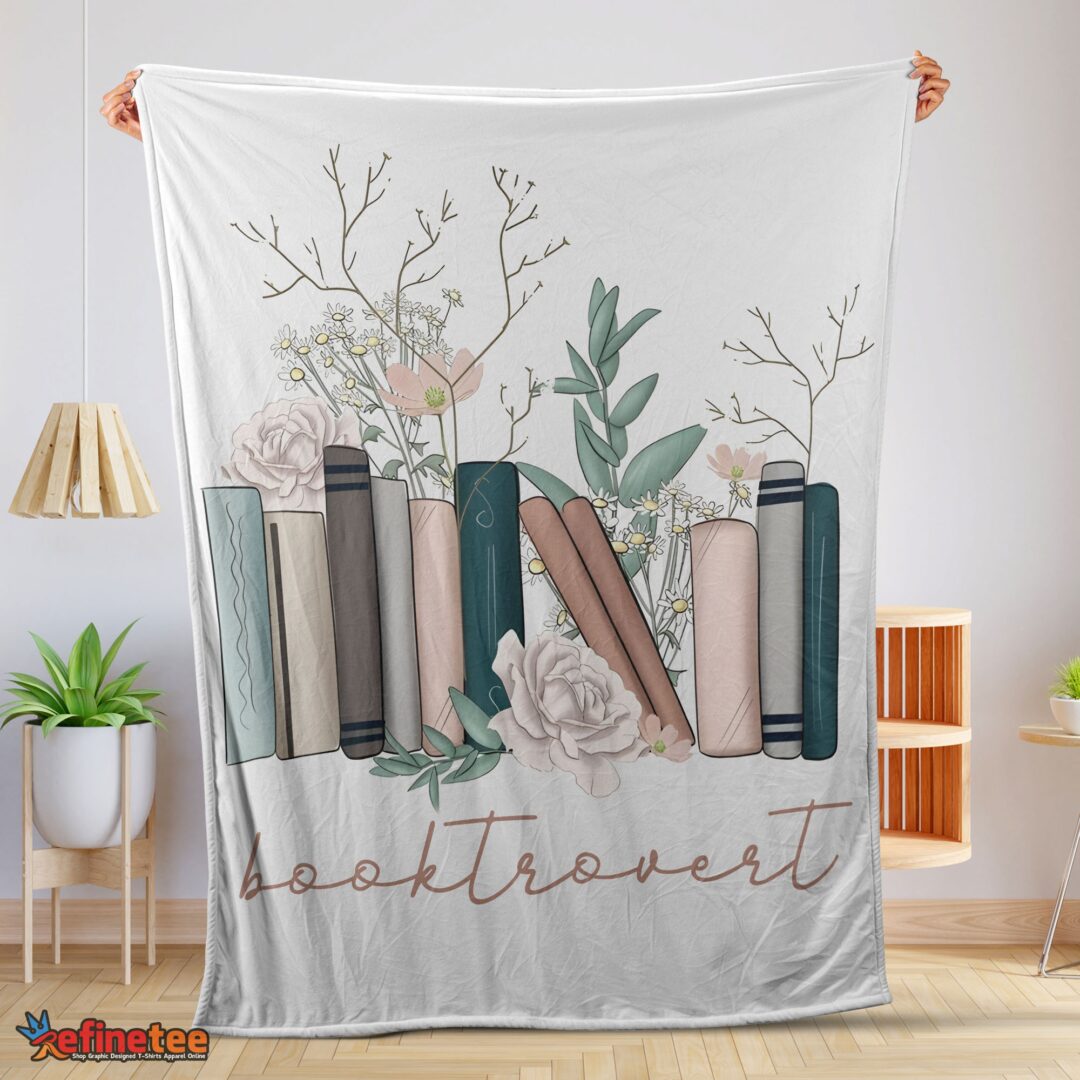 nice-vintage-floral-book-lover-blanket-fleece-mk-01-1 Nice Vintage Floral Book Lover Blanket Fleece