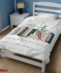 Nice Vintage Floral Book Lover Blanket Fleece - Image 3