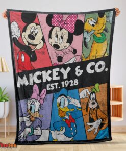 Nice Vintage Mickey & Co Est 1928 Blanket