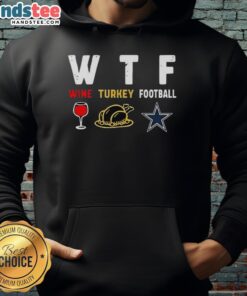Cozy Nice Wine Turkey Dallas Cowboys Football Thanksgiving Hoodie, perfect for game day celebrations and holiday gatherings.