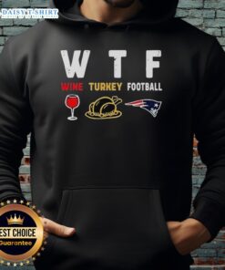 Cozy Nice Wine Turkey New England Patriots Football Thanksgiving hoodie showcasing team spirit and holiday cheer.