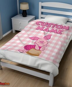 Nice Winnie The Pooh Piglet Blanket Fleece Customized Blanket - Image 3