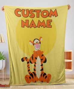 Nice Winnie The Pooh Tigger Blanket Fleece Customized Blanket