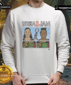 Nice WNBA Jam Aces 2025 Champs sweatshirt featuring Wilson and Loyd, celebrating their championship victory.