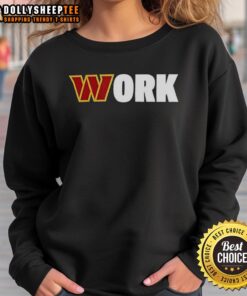 Nice Work Washington Commanders sweatshirt in a stylish design, perfect for fans to show their team spirit.