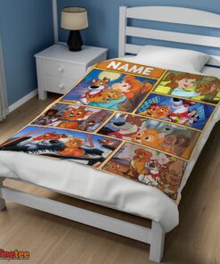 Nice Disney Oliver & Company Jenny Foxworth Oliver Dodger With Friends Blanket Fleece Customized Blanket - Image 3