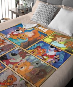 Nice Disney Oliver & Company Jenny Foxworth Oliver Dodger With Friends Blanket Fleece Customized Blanket - Image 4