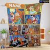 Official Disney Oliver & Company Jenny Foxworth Oliver Dodger With Friends Blanket Fleece Customized Blanket