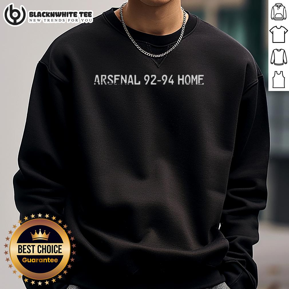 Official Arsenal 92 94 Home Sweatshirt Official Arsenal 92-94 Home Sweatshirt featuring classic design and club logo, perfect for vintage football fans.