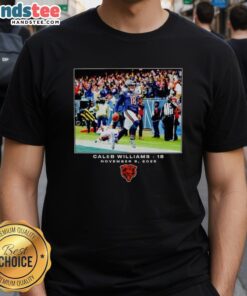 Official Caleb Williams Chicago Bears NFL Flash Features Week 10 T-Shirt showcasing team colors and player graphics.