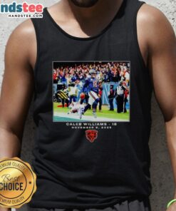 Caleb Williams Chicago Bears NFL tank top featuring Flash Features design for Week 10, perfect for fans and collectors.
