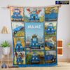 Official Cartoon Little Blue Truck Cute Blanket Fleece Customized Blanket