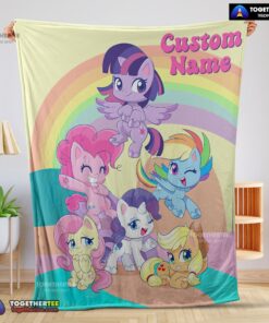 Official Cartoon My Little Pony Pony Life Friends Blanket Fleece Customized Blanket
