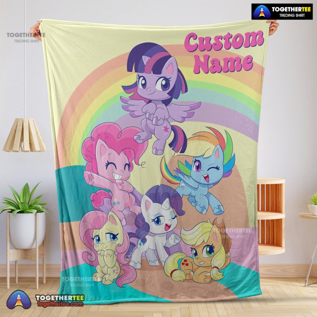 Official Cartoon My Little Pony Pony Life Friends Blanket Fleece Customized Blanket-mk-01