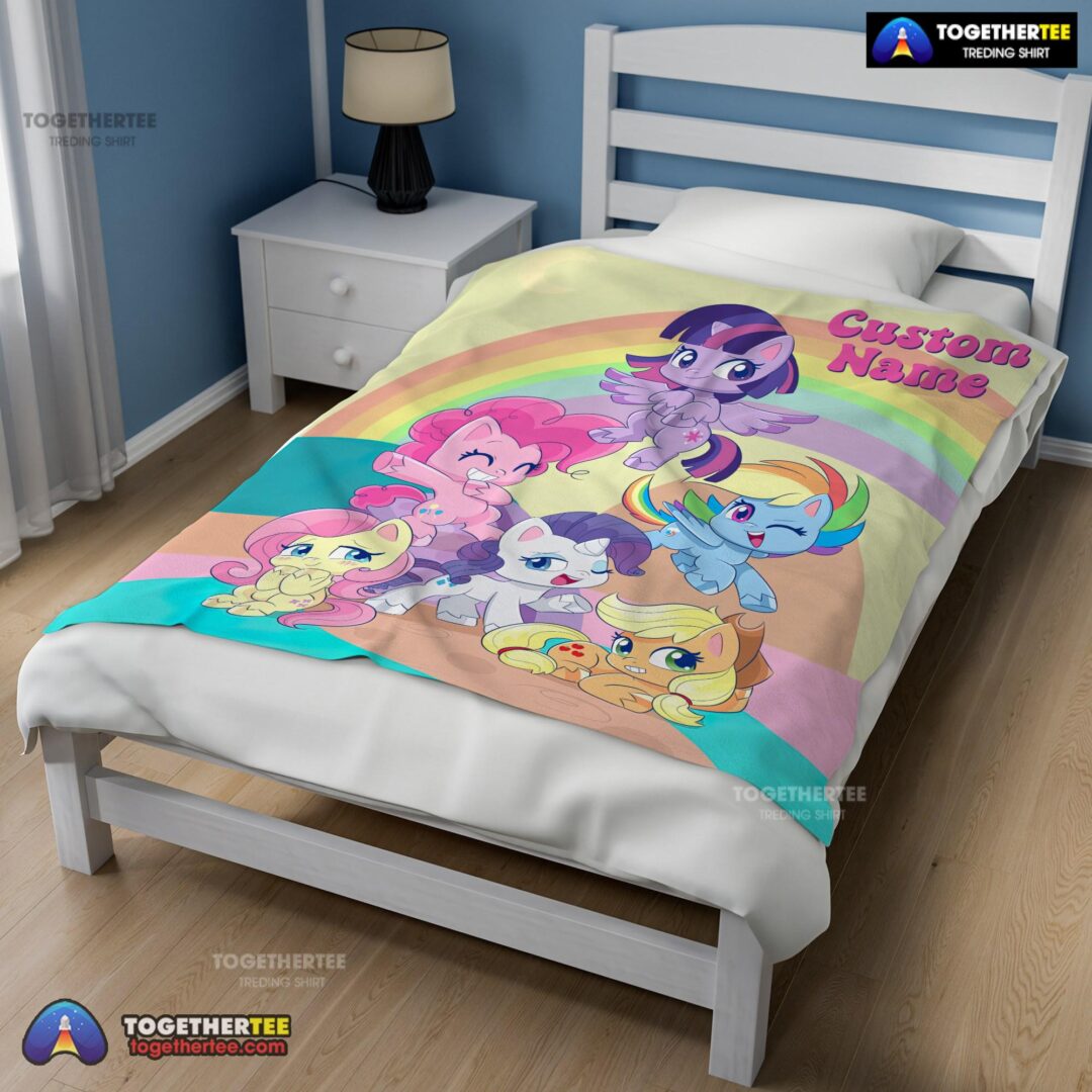 Official Cartoon My Little Pony Pony Life Friends Blanket Fleece Customized Blanket-mk-02