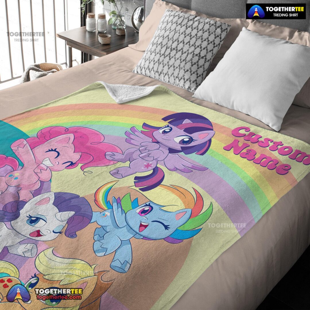 Official Cartoon My Little Pony Pony Life Friends Blanket Fleece Customized Blanket-mk-03