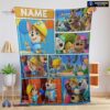 Official Cartoon PAW Patrol Baby Animals Blanket Fleece Customized Blanket