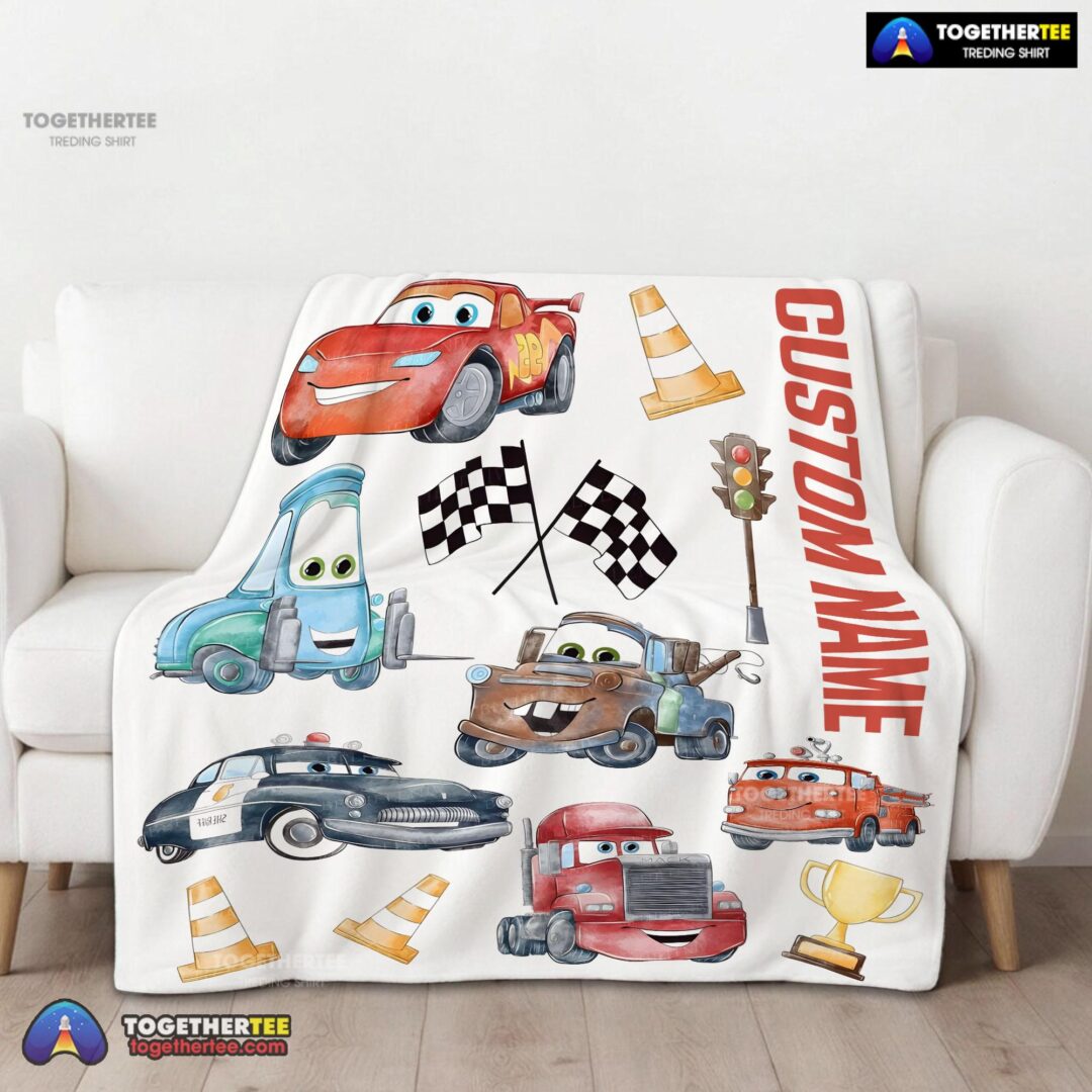 Official Cartoon Pixar Cars Cute Character Blanket Fleece Customized Blanket