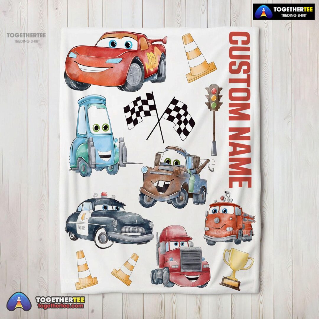 Official Cartoon Pixar Cars Cute Character Blanket Fleece Customized Blanket
