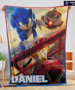 Official Cartoon Sonic With Friends Blanket Fleece Customized Blanket