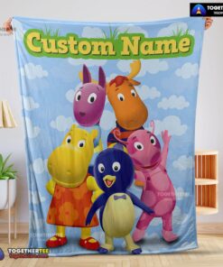 Official Cartoon The Backyardigans With Friends Blanket Fleece Customized Blanket