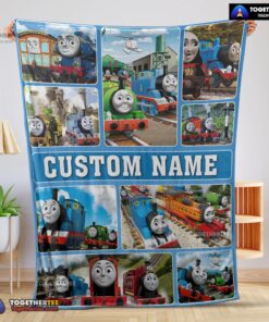 Official Cartoon Thomas And Friends Blanket Fleece Customized Blanket