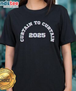 Official Curtain to Curtain CTC 2025 ladies tee featuring a stylish design and comfortable fit for everyday wear.